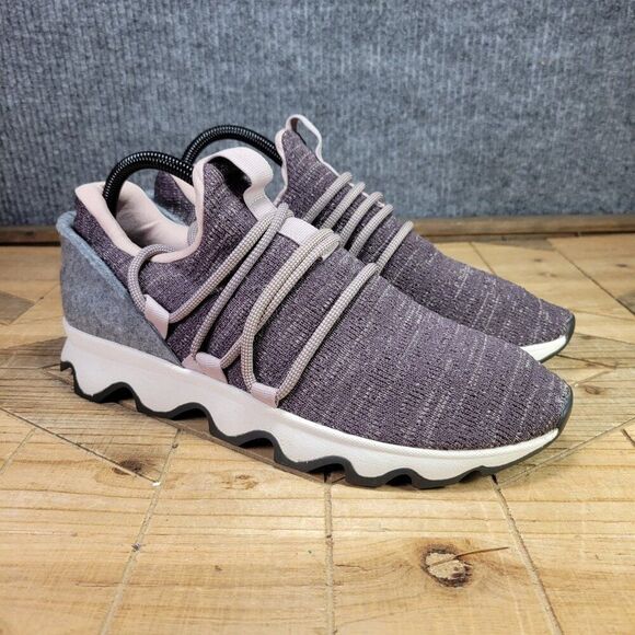 SOREL Kinetic Lace Women's 9.5 Knit Purple Sage Athletic‎ Shoe Comfort Running - Picture 1 of 11